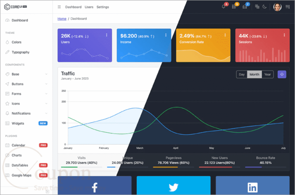 Coreui Pro Angular Screenshot