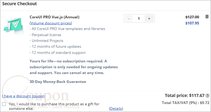 Coreui Pro Vue Js Coupon Code