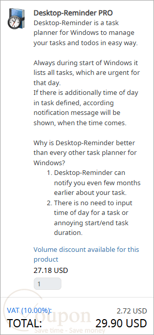 Desktop Reminder Pro Coupon Code
