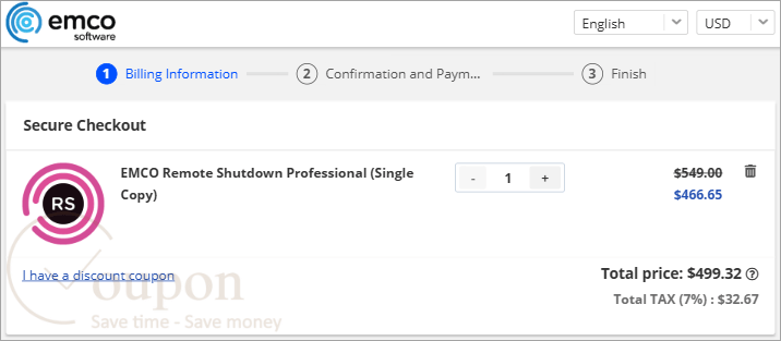 Emco Remote Shutdown Coupon Code