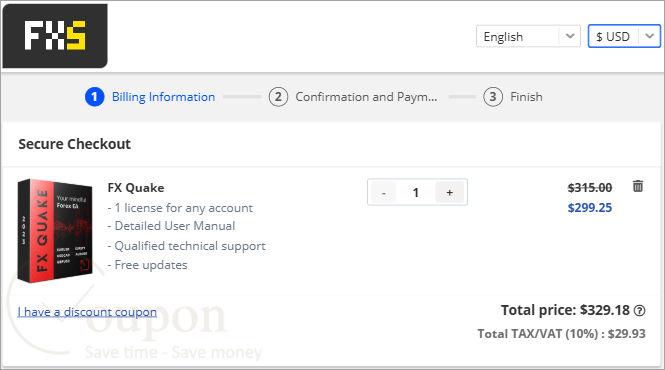 Fx Quake Coupon Code