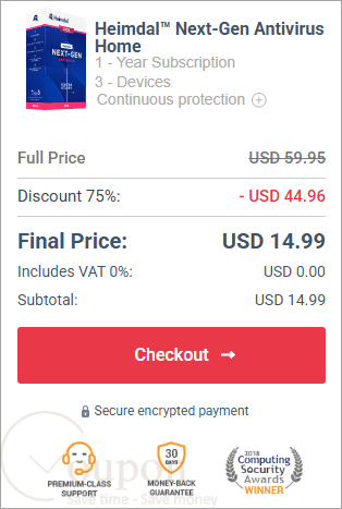 Heimdal Next Gen Antivirus Coupon Code