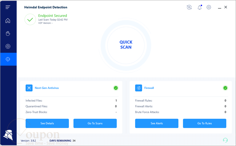 Heimdal Next Gen Antivirus Screenshot