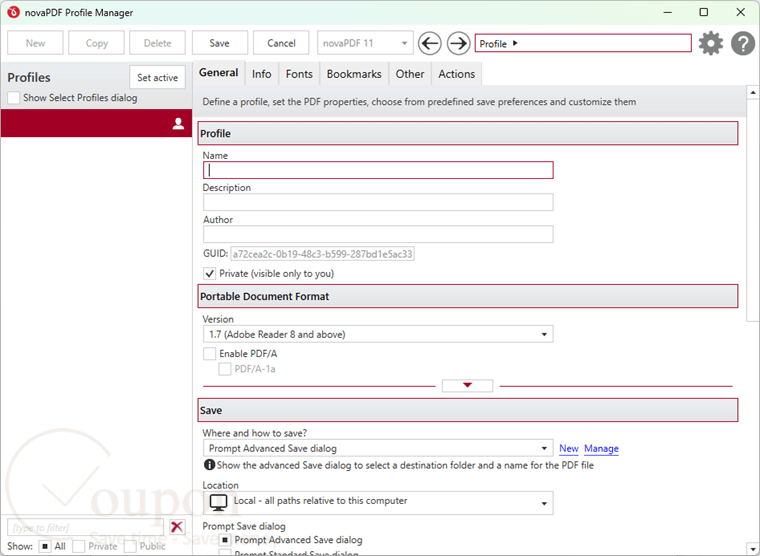 Novapdf Professional Screenshot