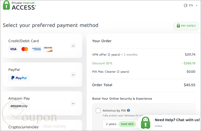 Private Internet Access Coupon Code