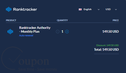 Ranktracker Authority Coupon Code