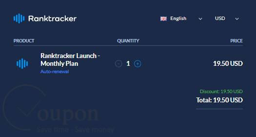 Ranktracker Launch Coupon Code