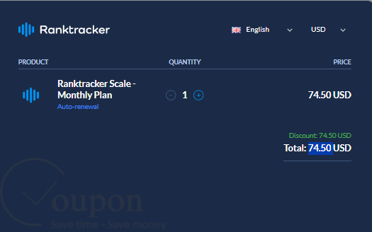 Ranktracker Scale Coupon Code