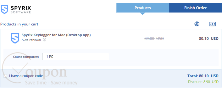 Spyrix Keylogger For Mac Coupon Code