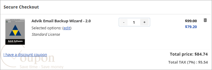Advik Email Backup Wizard Coupon Code