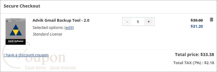 Advik Gmail Backup Coupon Code