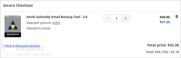 Advik Godaddy Email Backup Coupon Code