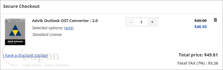 Advik Outlook Ost Converter Coupon Code