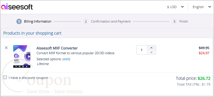 Aiseesoft Mxf Converter Coupon Code