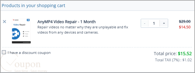 Anymp4 Video Repair Coupon Code