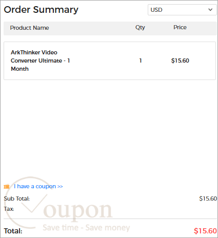 Arkthinker Video Converter Ultimate Coupon Code