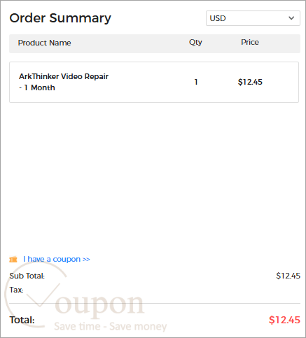 Arkthinker Video Repair Coupon Code