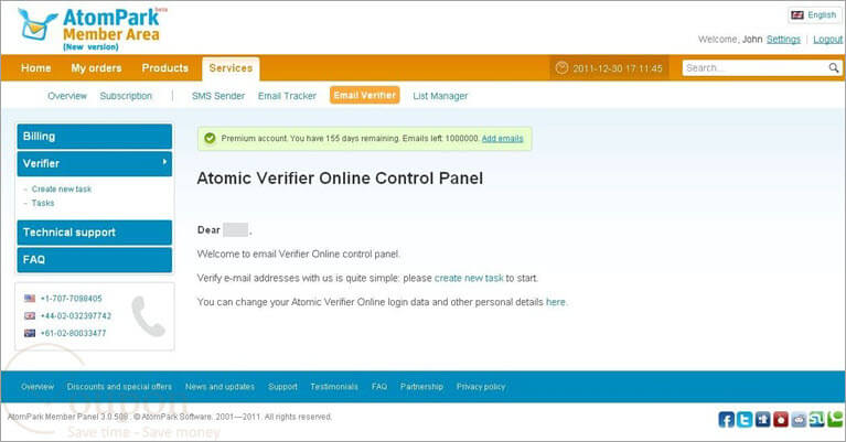 Atomic Verifier Online Screenshot