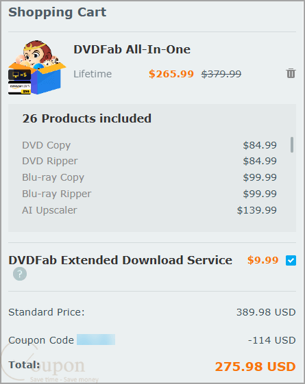 Dvdfab All In One Coupon Codes