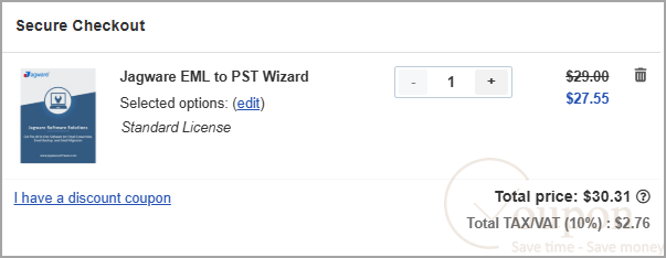 Jagware Eml To Pst Wizard Coupon Code