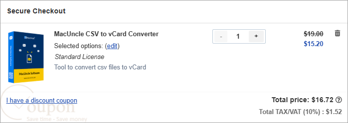 Macuncle Csv To Vcard Converter Wizard Coupon Code