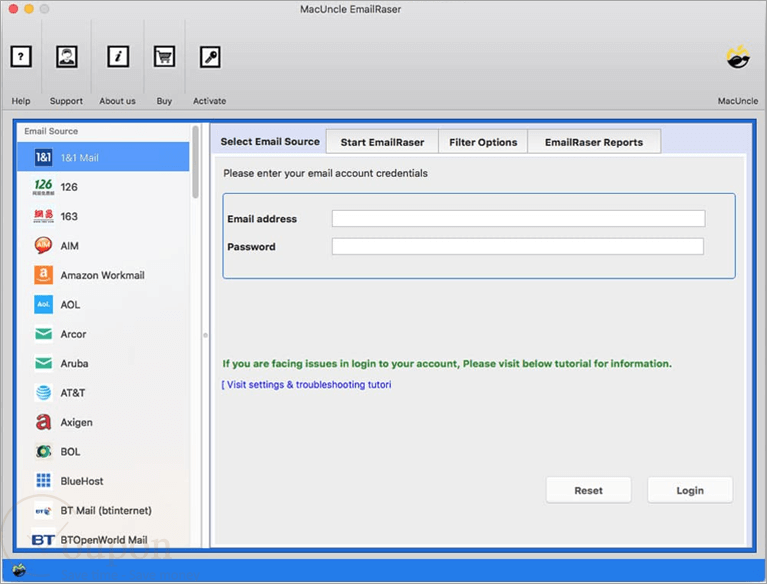 Macuncle Emailraser Wizard Screenshot