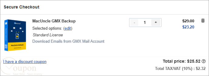 Macuncle Gmx Backup Wizard Coupon Code