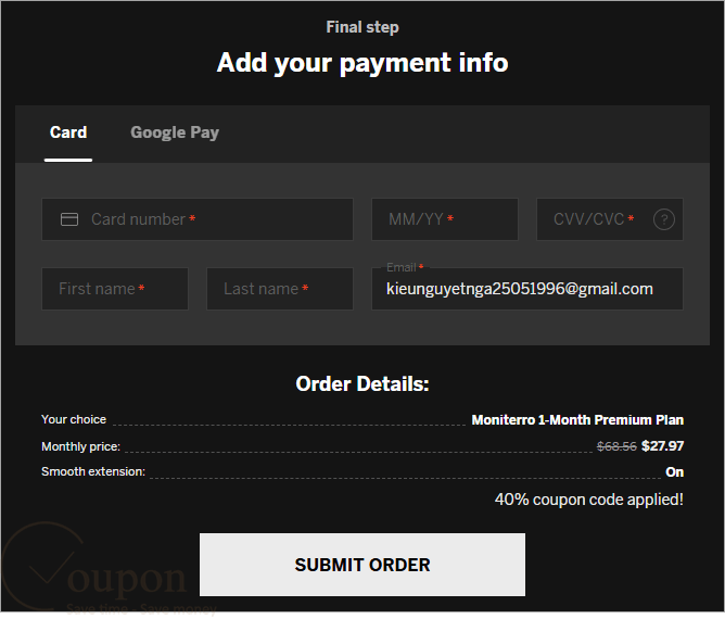 Moniterro Coupon Code