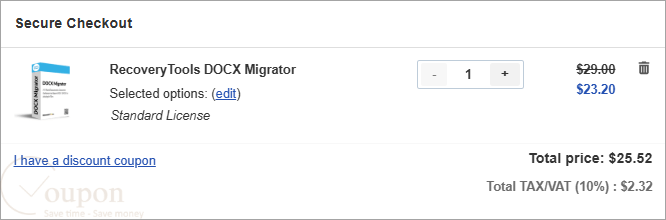 Recoverytools Docx Migrator Coupon Code