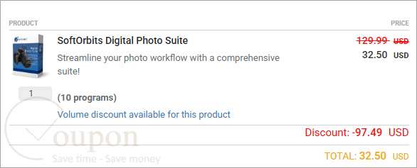 Softorbits Digital Photo Suite Coupon Code