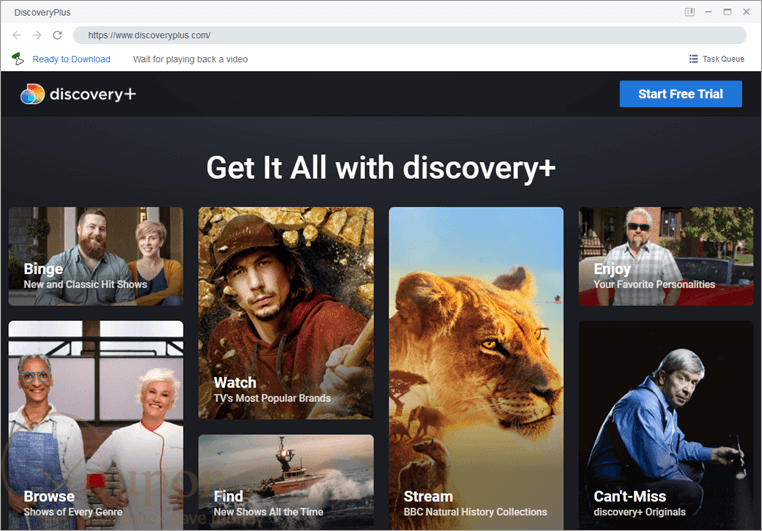 Streamfab Discovery Plus Downloader Screenshot