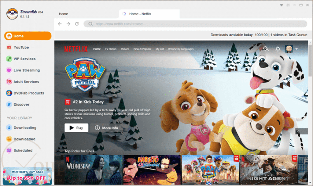 Streamfab Netflix Downloader Screenshot
