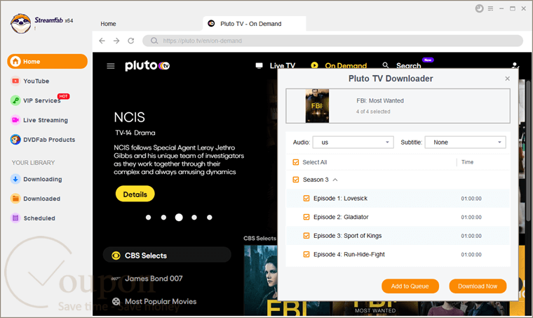 Streamfab Pluto Tv Downloader Screenshot
