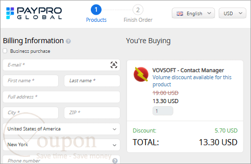 Vovsoft Contact Manager Coupon Code