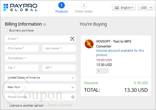 Vovsoft Text To Mp3 Converter Coupon Code