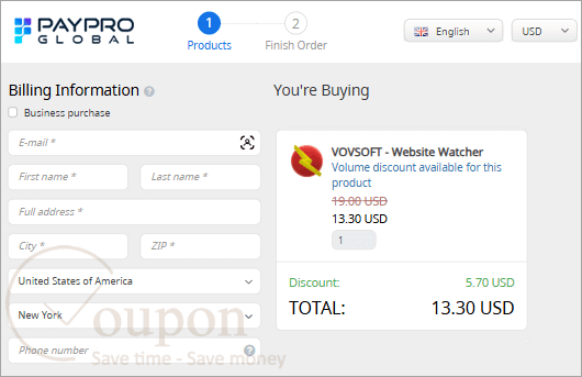 Vovsoft Website Watcher Coupon Code