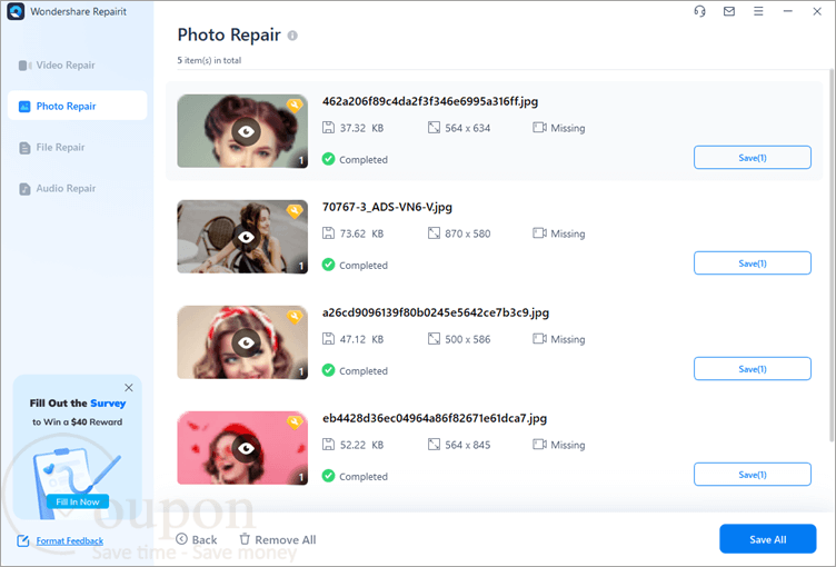 Wondershare Repairit Screenshots