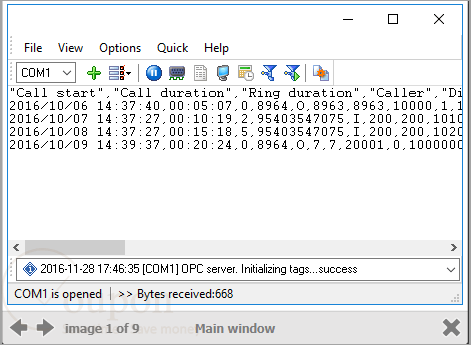 Advanced Pbx Data Logger Screenshot