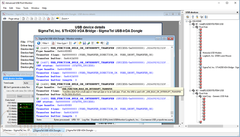 Advanced Usb Port Monitor Screenshot