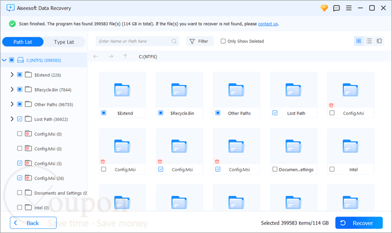 Aiseesoft Data Recovery Screenshot