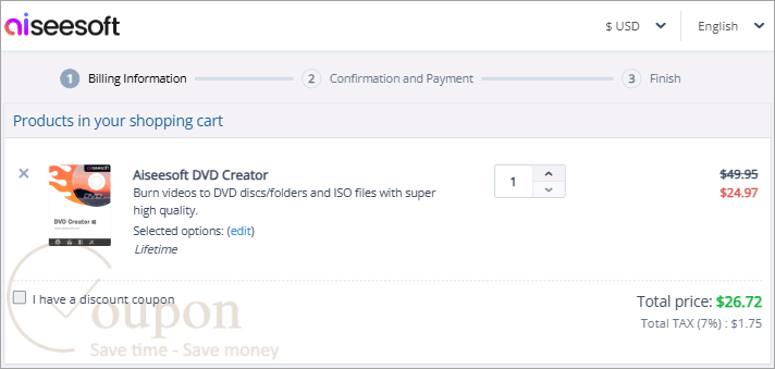 Aiseesoft Dvd Creator Coupon Code