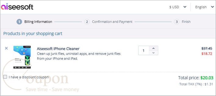 Aiseesoft Iphone Cleaner Coupon Code