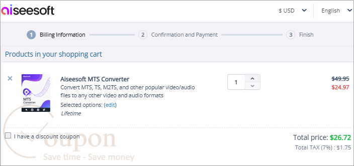 Aiseesoft Mts Converter Coupon Code