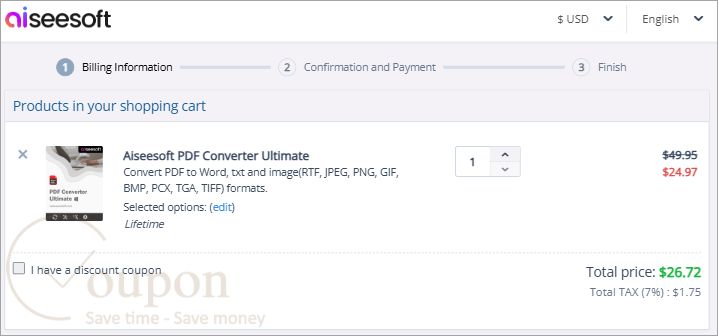 Aiseesoft Pdf Converter Ultimate Coupon Code