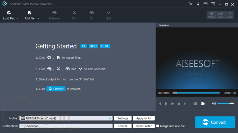 Aiseesoft Total Media Converter Screenshot