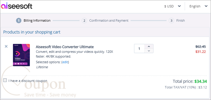 Aiseesoft Video Converter Ultimate Coupon Code