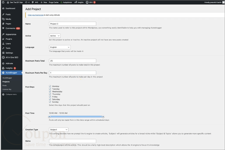 Aiutoblogger Screenshot