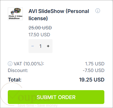 Avi Slideshow Coupon Code