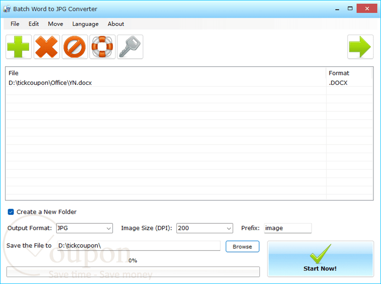 Batch Word To Jpg Converter Pro Screenshot