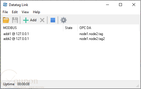 Datatag Link Screenshot